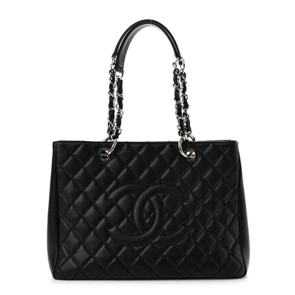 Chanel Caviar Quilted Grand Shopping Tote GST Black 1 of 10
