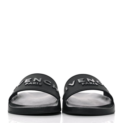 Givenchy Rubber Logo Pool Slide Sandals 36 Black 2 of 9