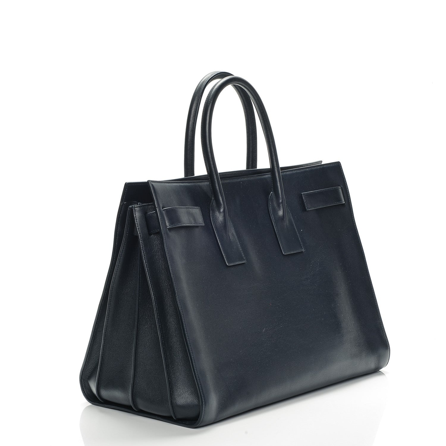 Saint Laurent Calfskin Large Sac De Jour Carryall Midnight Blue 3 of 7