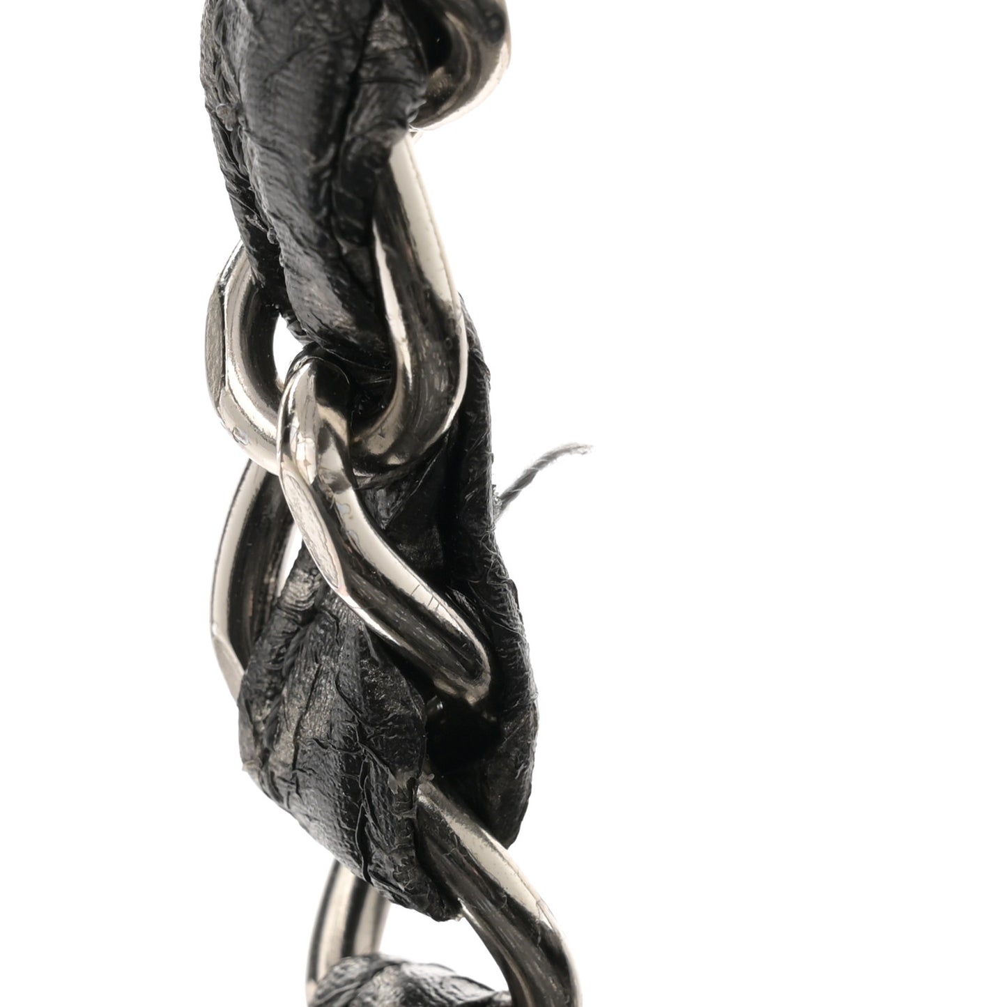 Nylon Printed Cabas Tote Black Gold