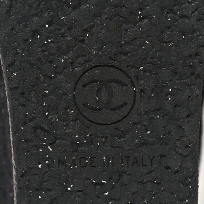 Chanel Suede Calfskin Chain Around High Boots 36 Black 6 of 6