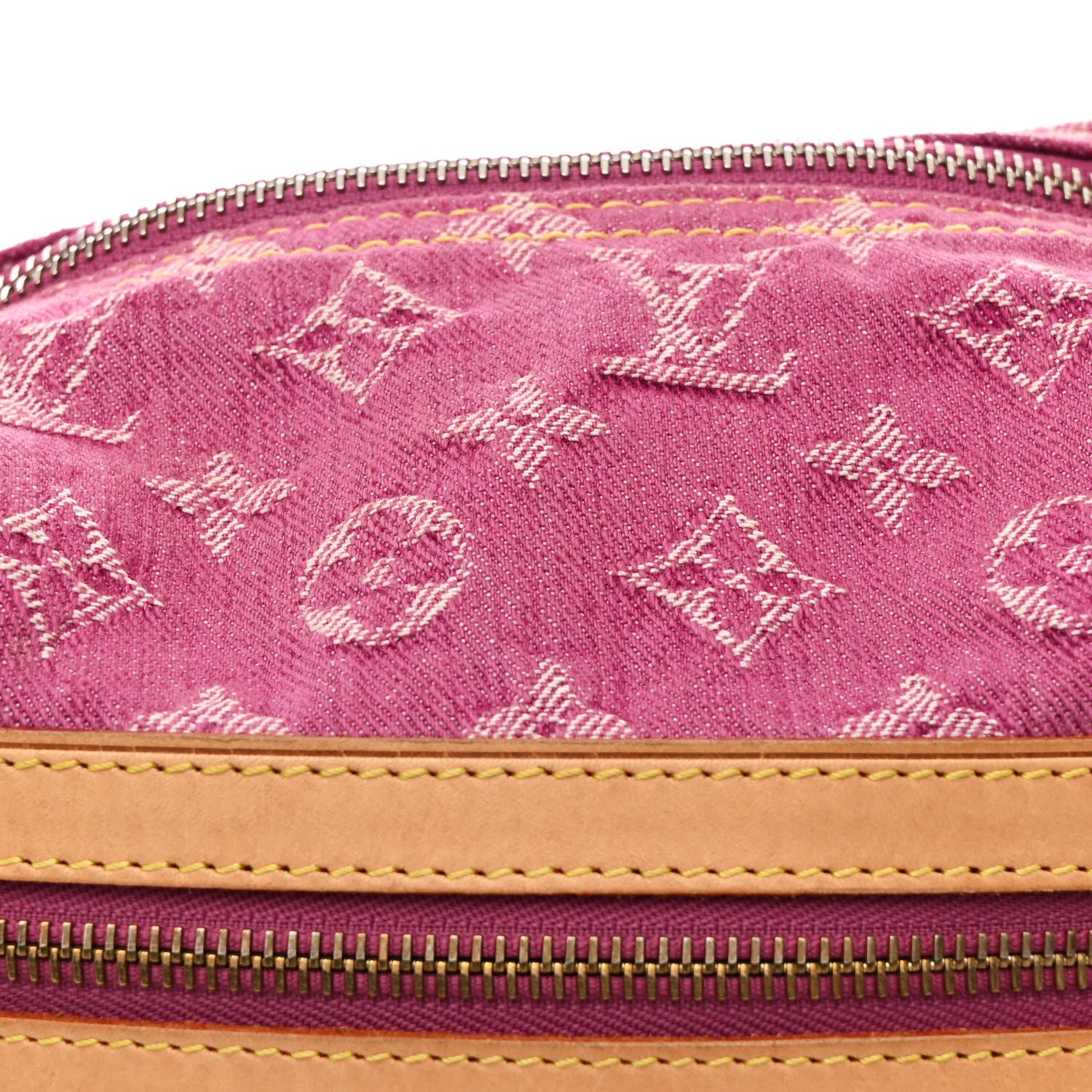 Louis Vuitton Denim Baggy GM Fuchsia 7 of 11