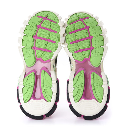 Balenciaga Rubber Mesh Bi-Color Mens Track.2 Open Sneakers 45 White Green Pink 5 of 8