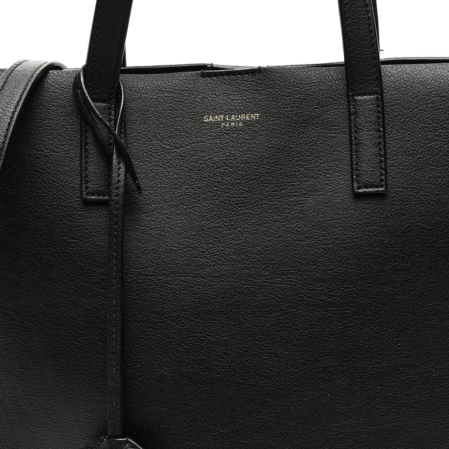 Calfskin North-South Shopping Tote Black