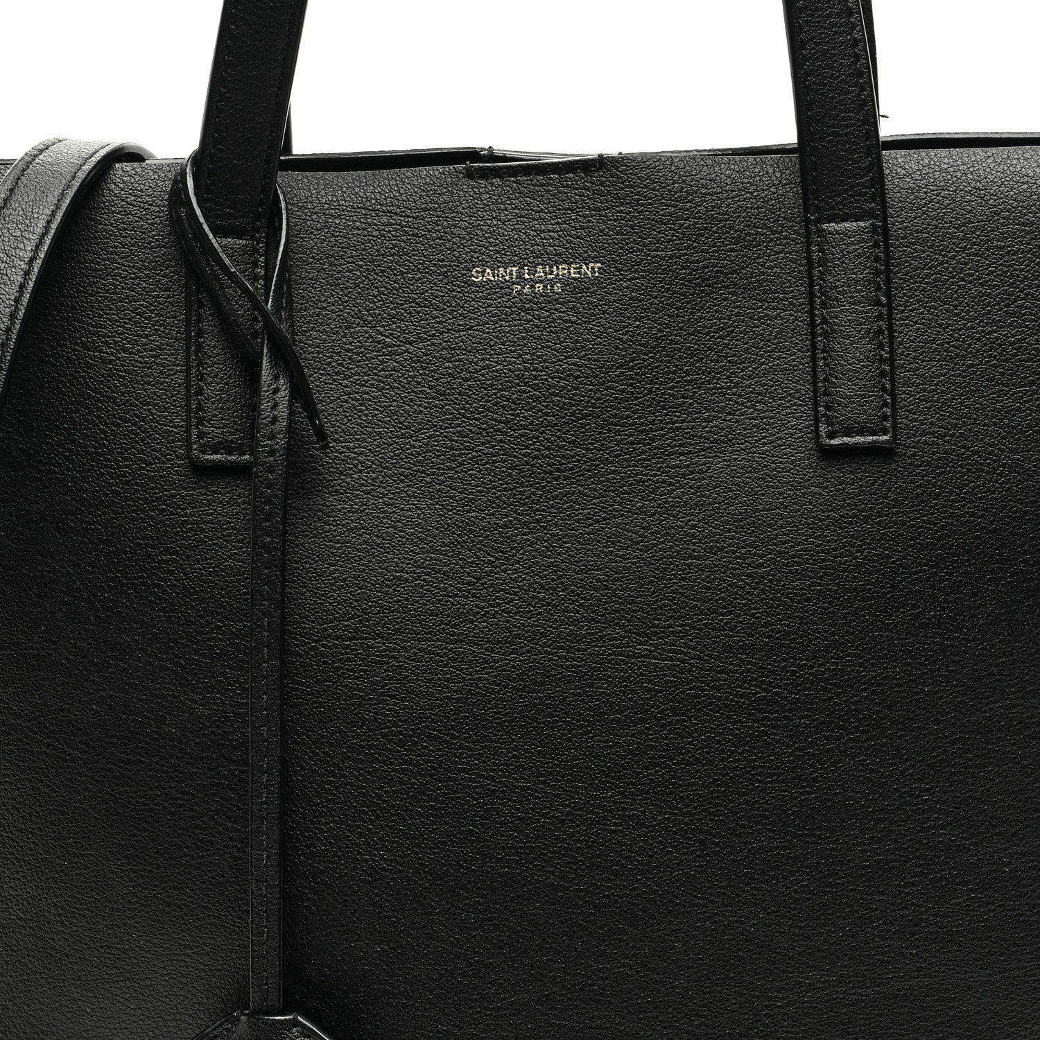 Saint Laurent Calfskin North-South Shopping Tote Black 8 of 10