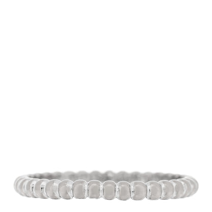 Van Cleef & Arpels 18K White Gold Small Perlee Ring 55 7.25 1 of 4