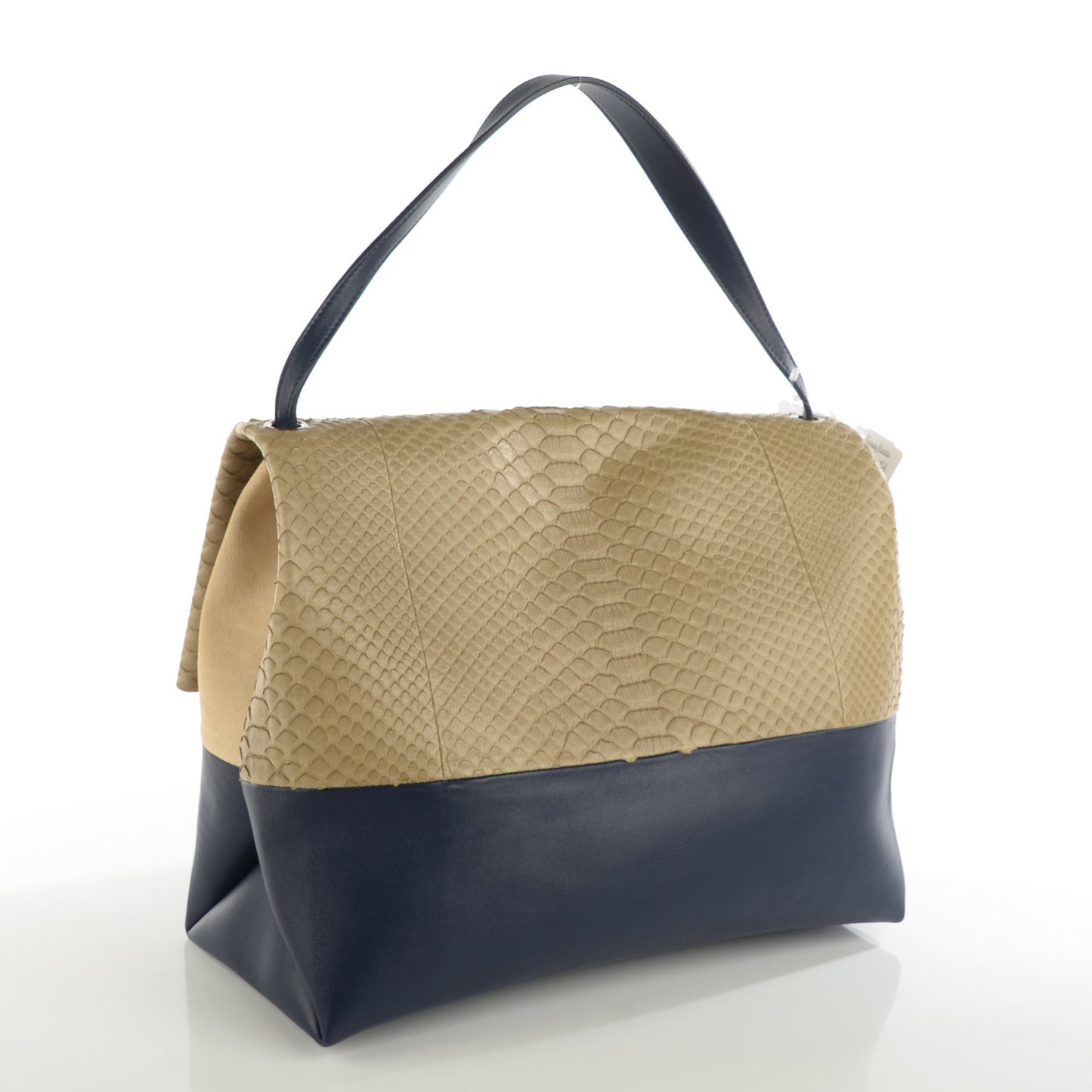 Python Smooth Calfskin All Soft Shoulder Bag