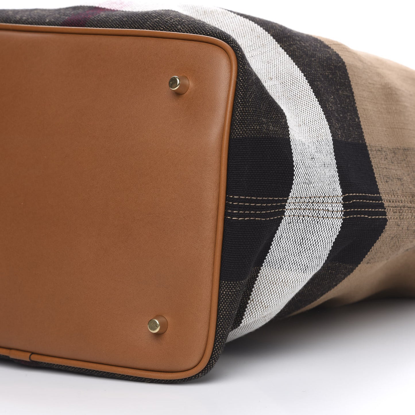 Canvas Mega Check Medium Ashby Hobo Saddle Brown