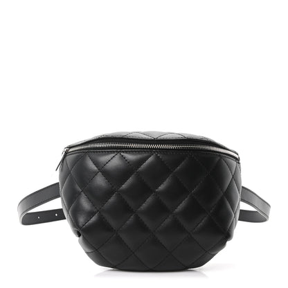 Chanel Lambskin Quilted Waist Belt Bag Black 1 of 10