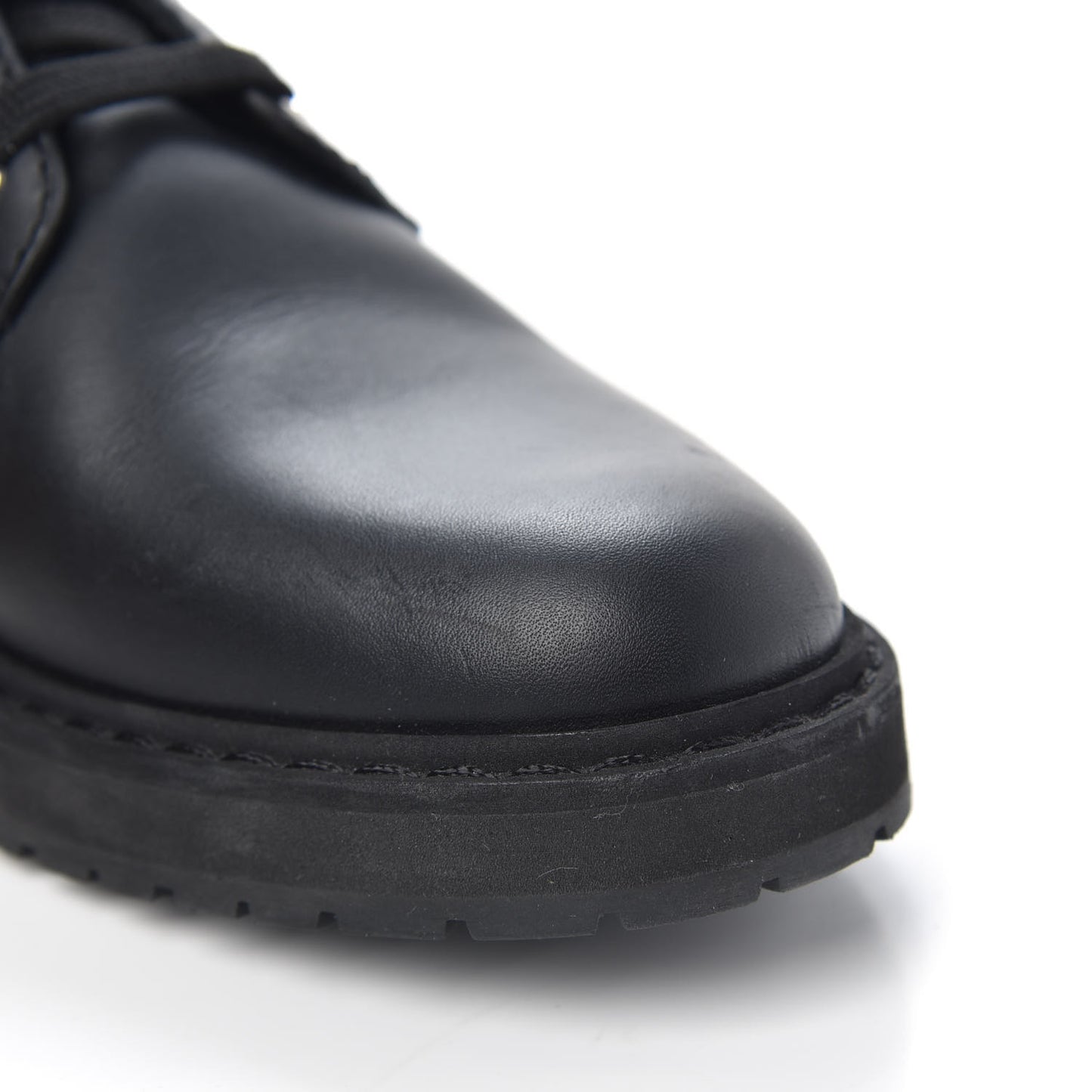 Calfskin Stretch Fabric FF Rockoko Biker Boots 38.5 Black Tobacco