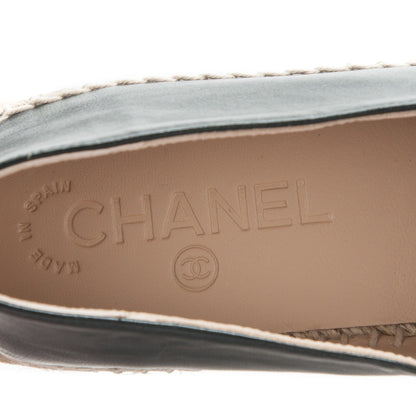 Chanel Lambskin CC Espadrilles 39 Black 8 of 9