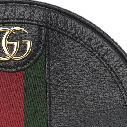 Gucci Grained Calfskin Web Mini Ophidia Round Backpack Black 11 of 11