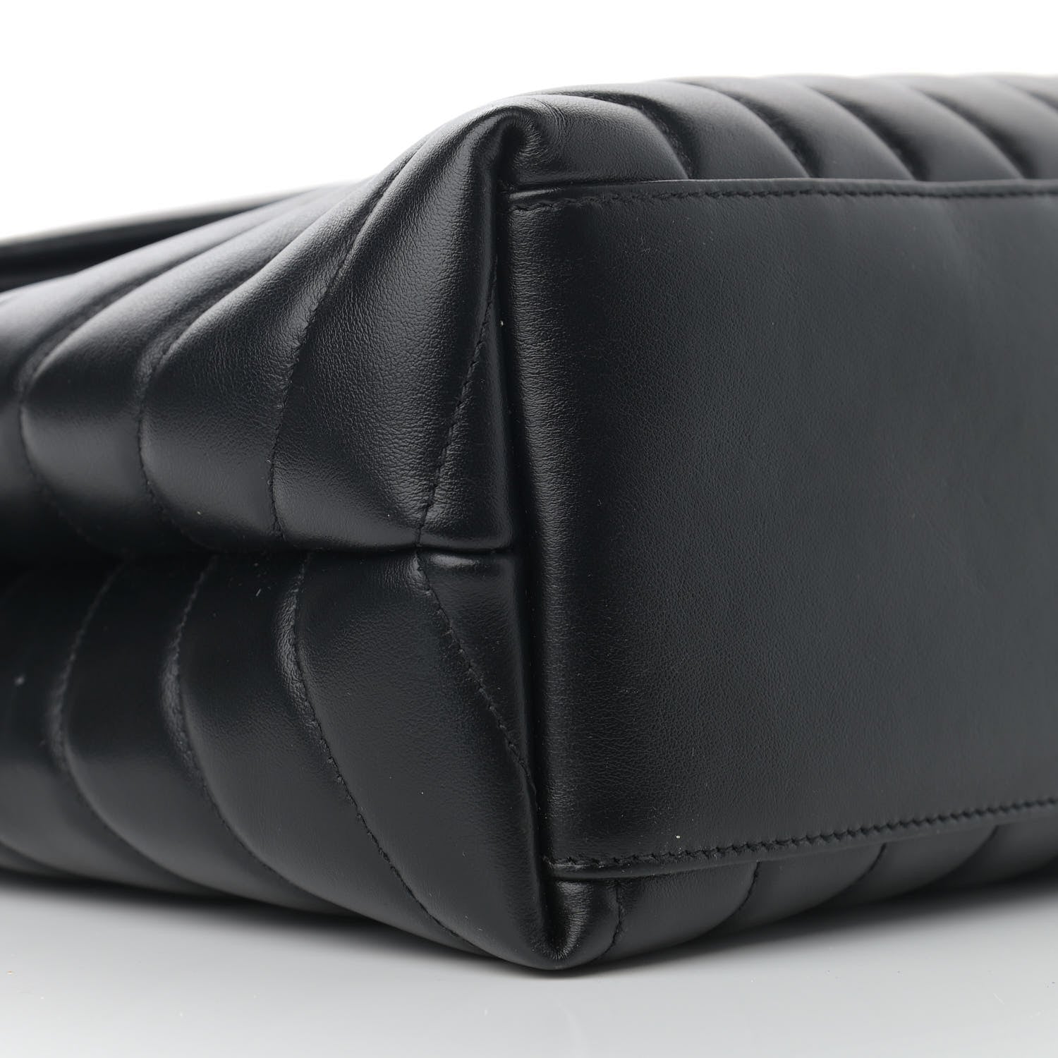 Saint Laurent Calfskin Y Quilted Monogram Medium Loulou Chain Satchel Black 10 of 13
