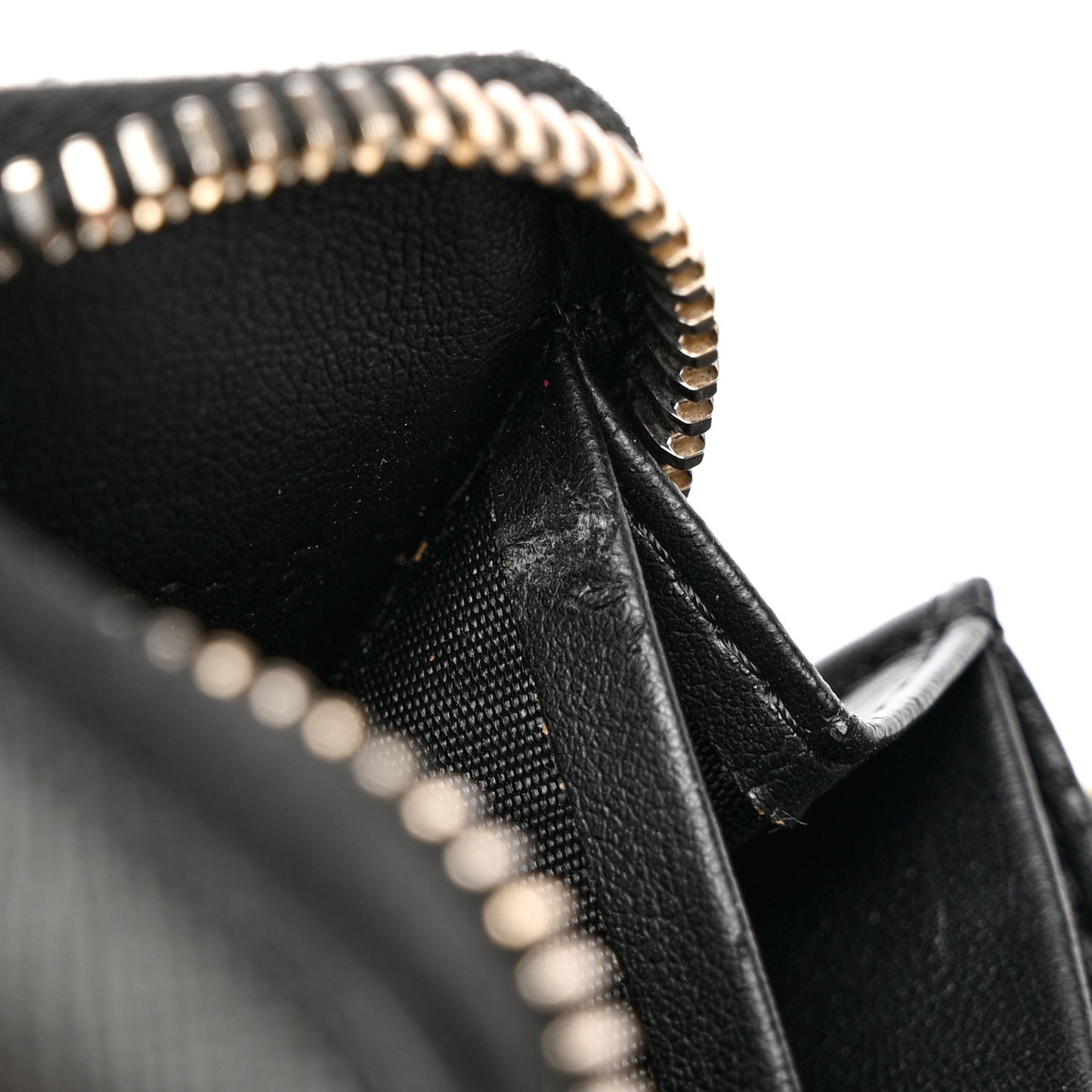Textured Coated Canvas Iconic Bambi Print Mini Zip Wallet Black