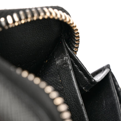 Givenchy Textured Coated Canvas Iconic Bambi Print Mini Zip Wallet Black 10 of 17