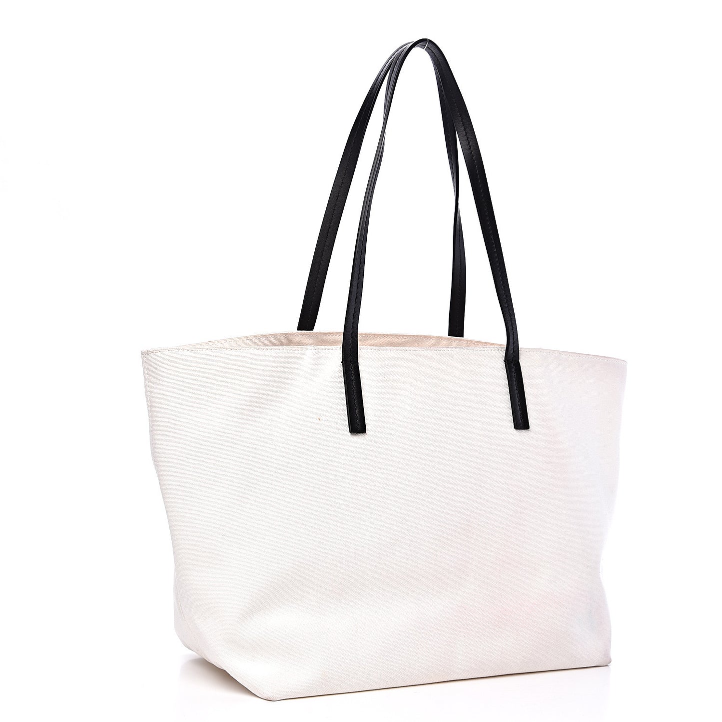 Canvas Logo Tote Black White
