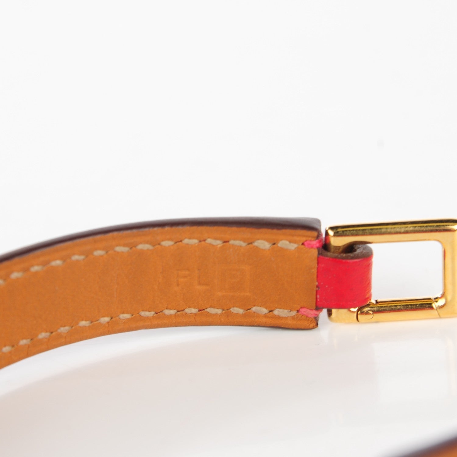 Hermes Epsom Rivale Bracelet S Rouge Casaque 6 of 8
