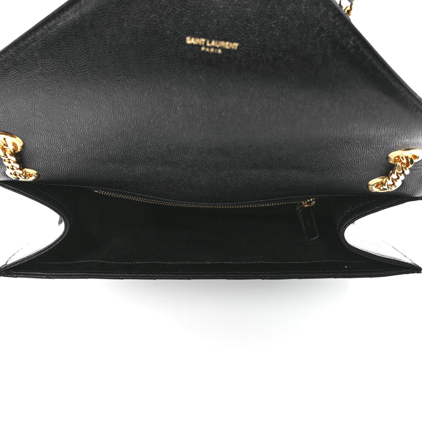 Grain De Poudre Matelasse Chevron Large Monogram Satchel Black