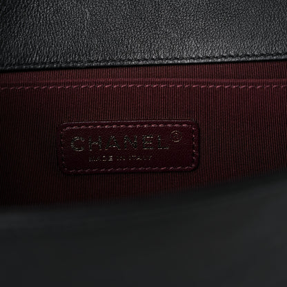 Chanel Fur Calfskin Small Boy Flap Black 6 of 14