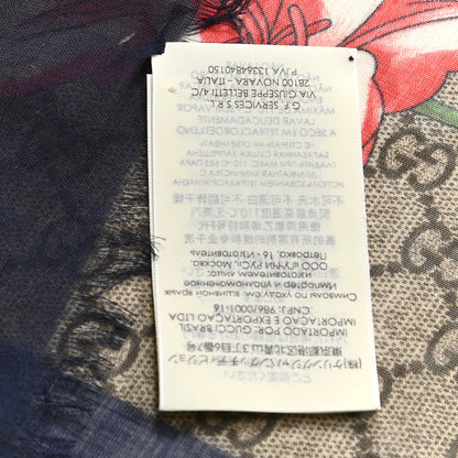 Gucci Modal Silk Spring Bouquet Scarf 4 of 5