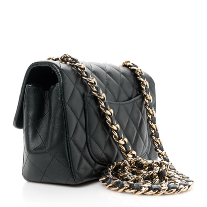 Chanel Lambskin Quilted Mini Coco Charms Rectangular Flap Black 3 of 11