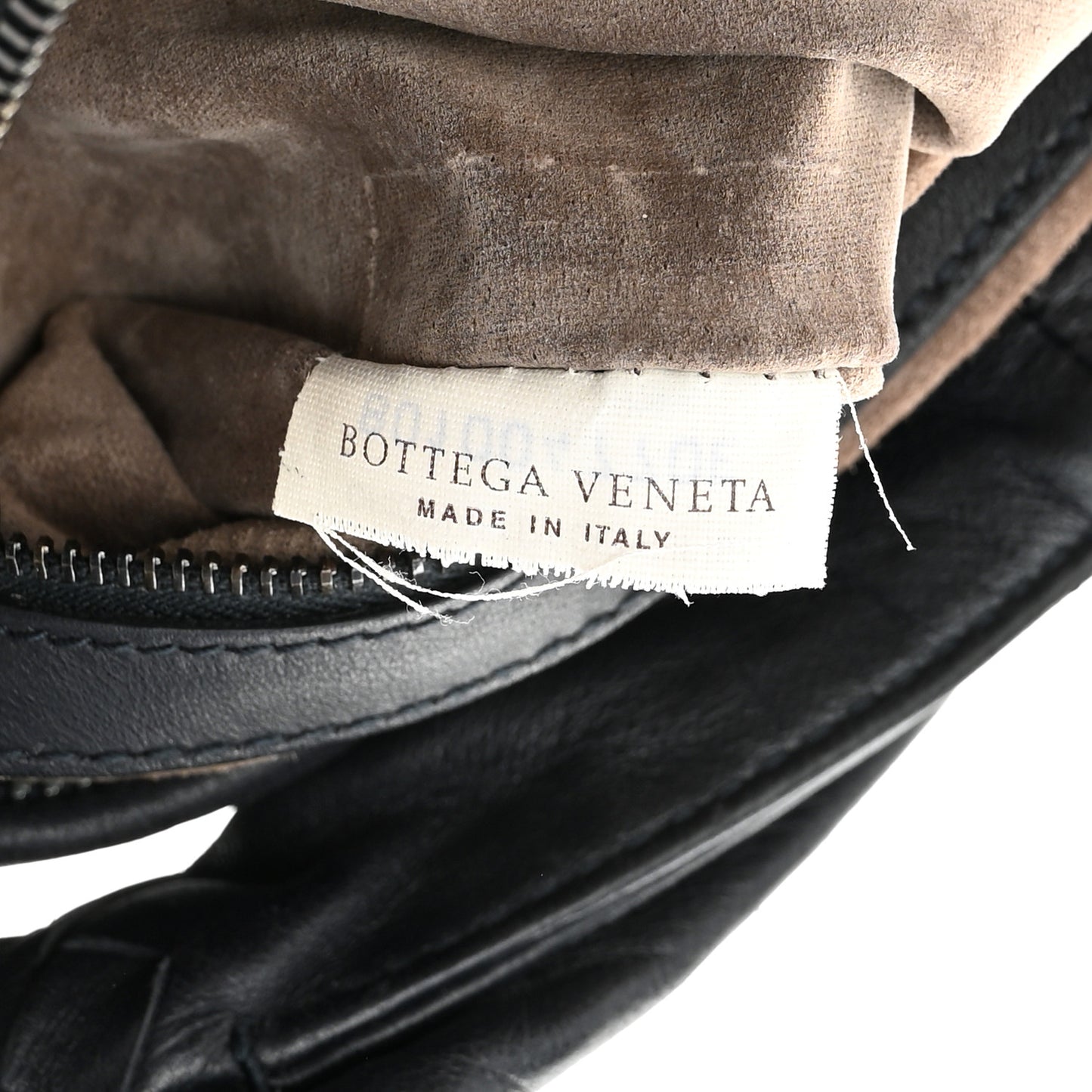 Nappa Intrecciato Veneta Hobo Black
