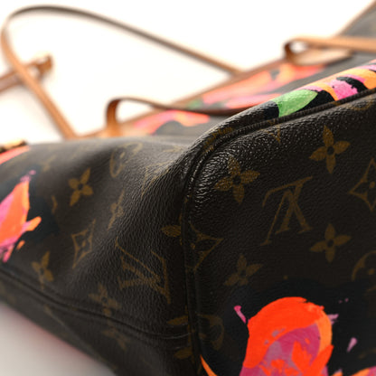 Louis Vuitton Monogram Roses Neverfull MM 10 of 13
