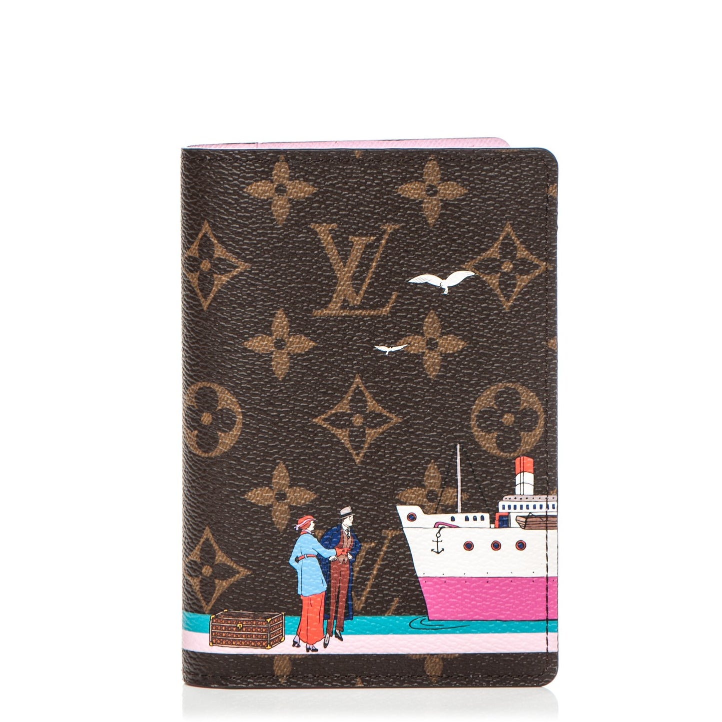 Monogram 2016 Christmas Animation Passport Cover Rose Ballerine