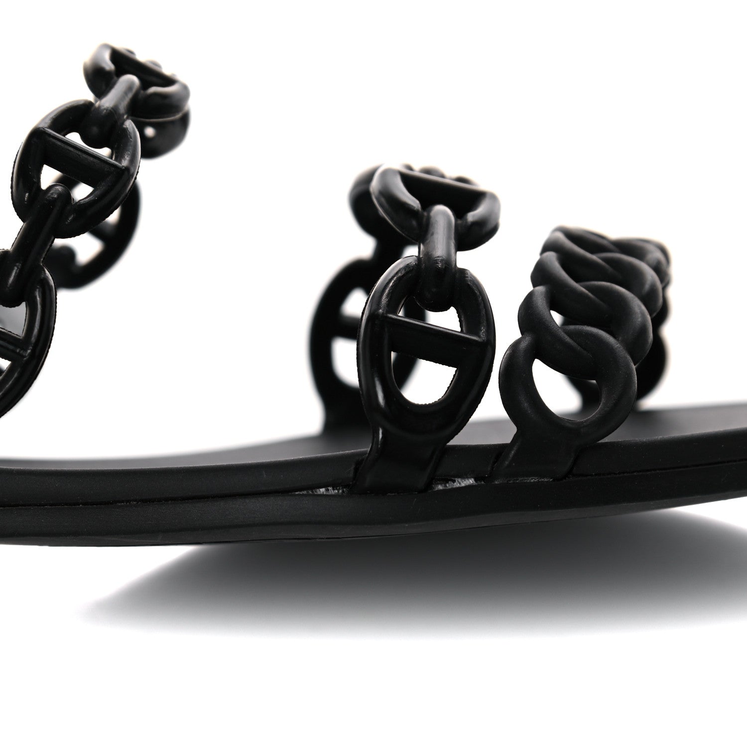 Hermes TPU Rivage Sandals 36 Black 8 of 11