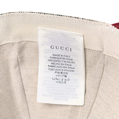 Gucci GG Supreme Flora Claudia Baseball Hat 59 XL Red 9 of 9