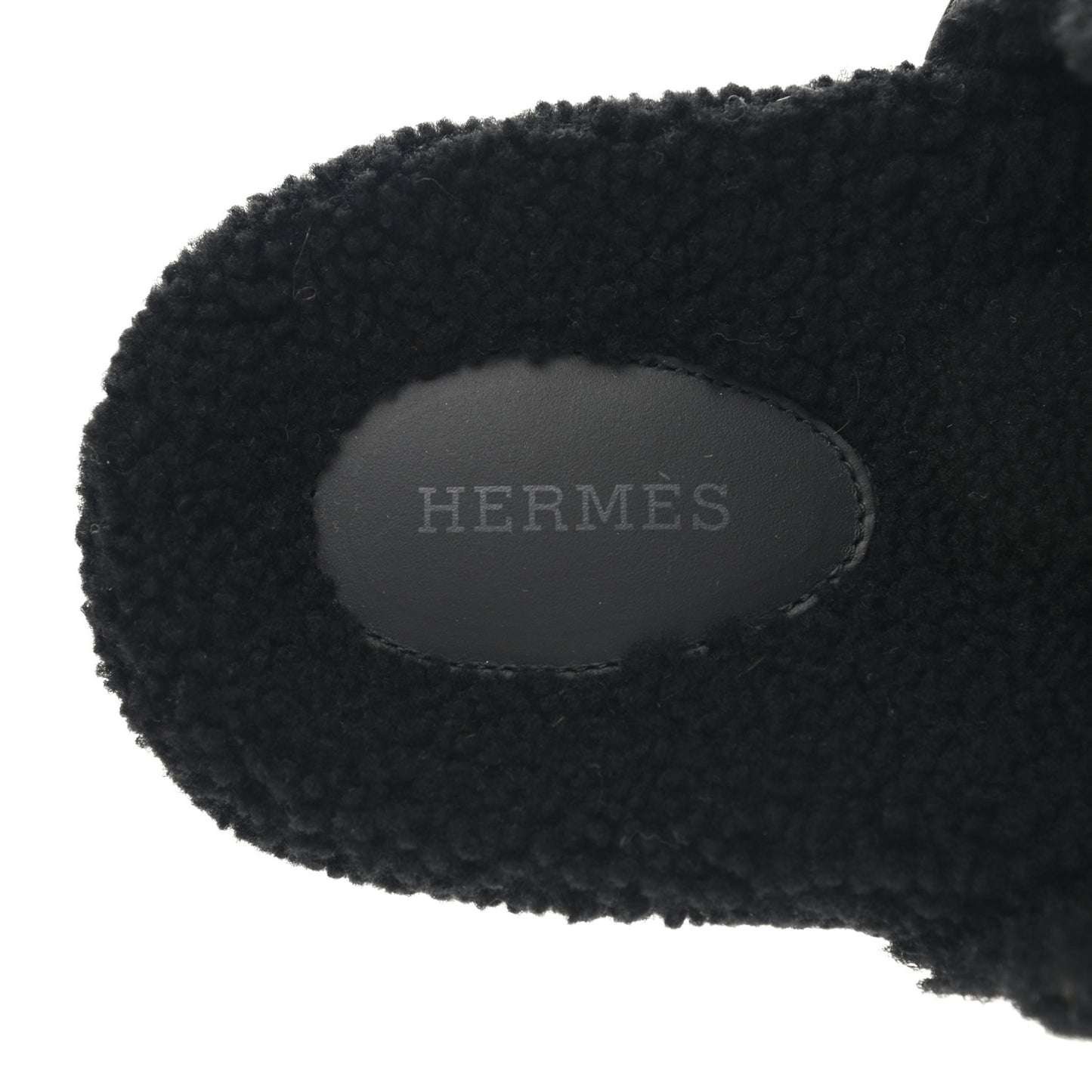 Calfskin Woolskin Mens Chypre Sandals 43 Black