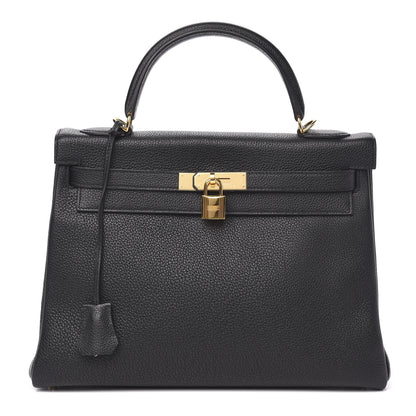 Hermes Togo Kelly Retourne 32 Black 1 of 9