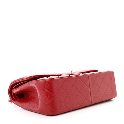 Chanel Caviar Quilted Jumbo Double Flap Dark Red 4 of 13