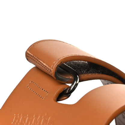 Hermes Calfskin Womens Chypre Sandals 40 Naturel 6 of 10
