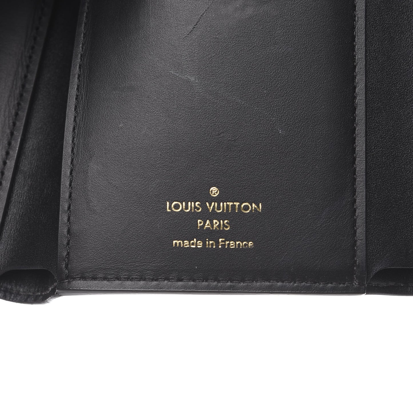 Monogram Flower Lock Compact Wallet Black