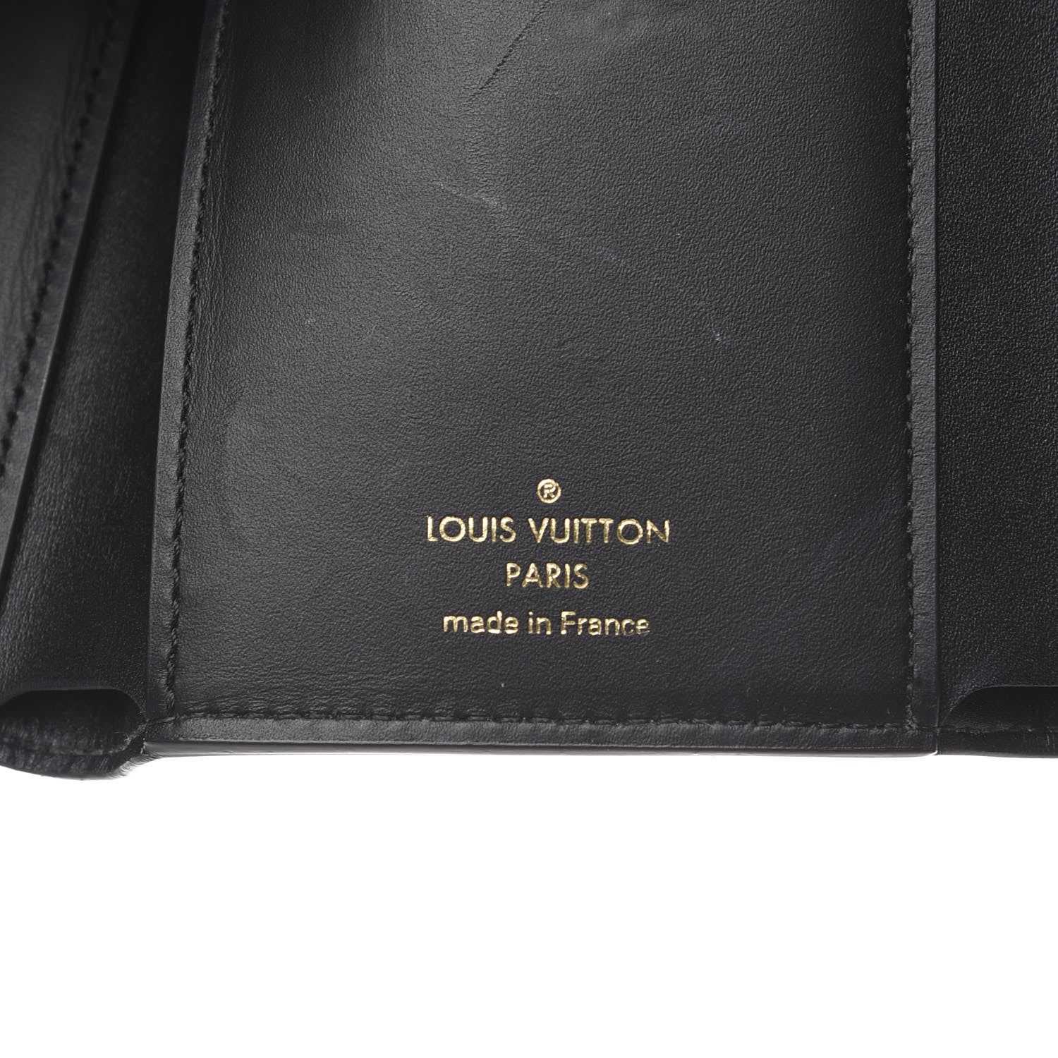 Louis Vuitton Monogram Flower Lock Compact Wallet Black 6 of 10