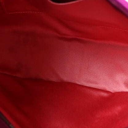 Gucci Velvet Matelasse Medium GG Marmont Shoulder Bag Fuchsia Violet Cyclamen 5 of 13