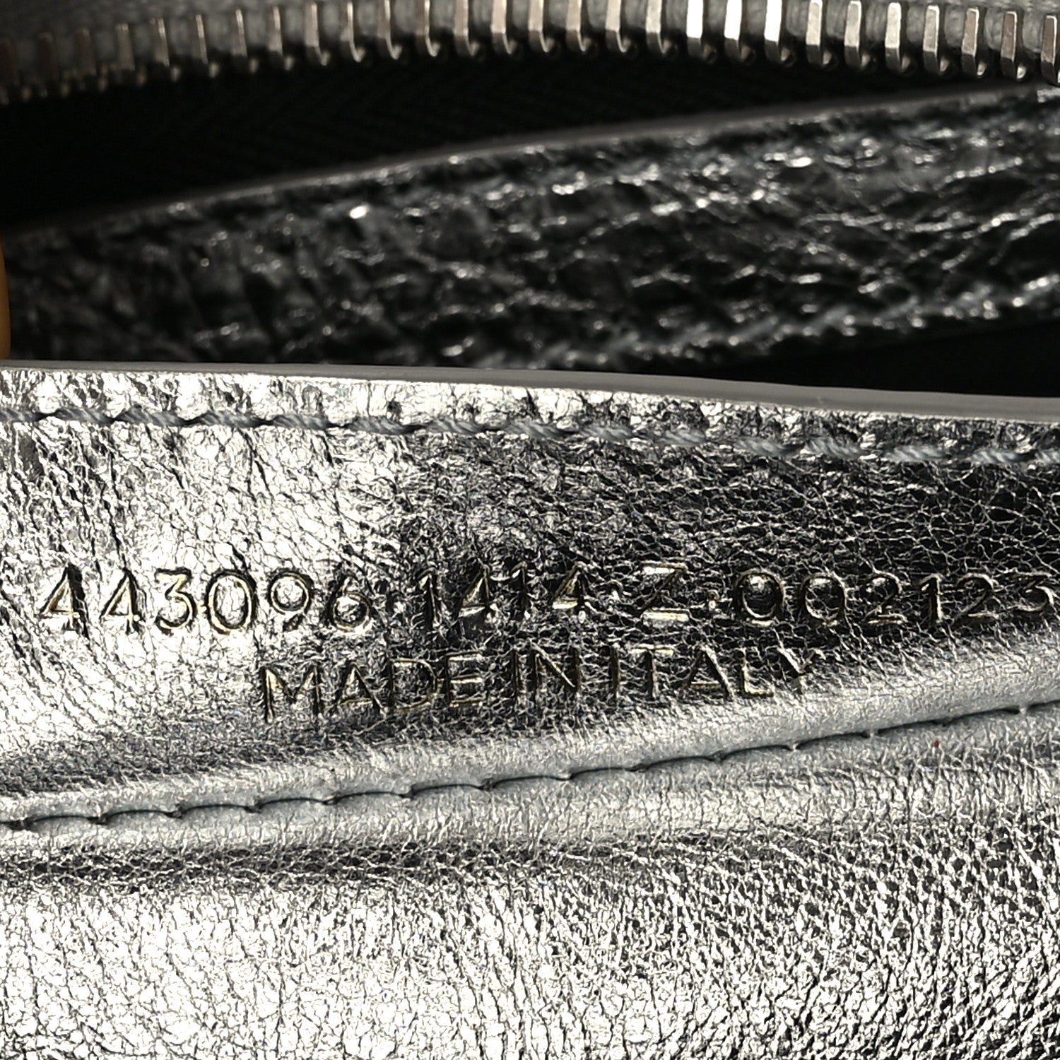 Balenciaga Metallic Calfskin S Bazar Shopper Tote Silver Hardware 7 of 11