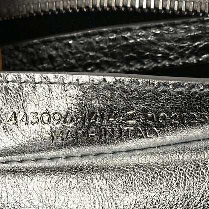 Balenciaga Metallic Calfskin S Bazar Shopper Tote Silver Hardware 7 of 11