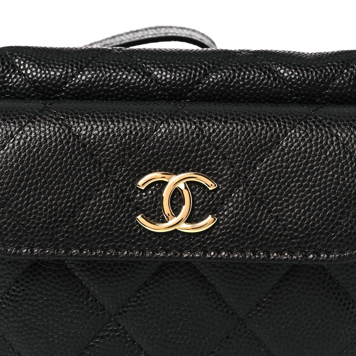 Chanel Caviar Quilted Polly Pocket Pouch Hobo Black 8 of 12