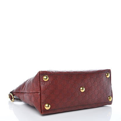 Gucci Guccissima Small Babouska Tote Burgundy 4 of 9