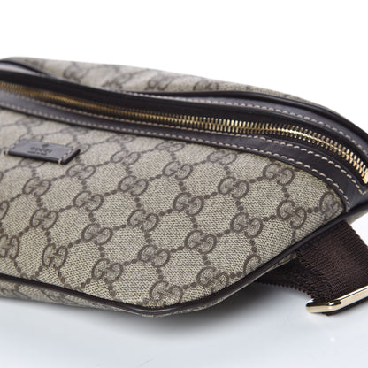Gucci GG Supreme Monogram Belt Bag Dark Brown 9 of 10