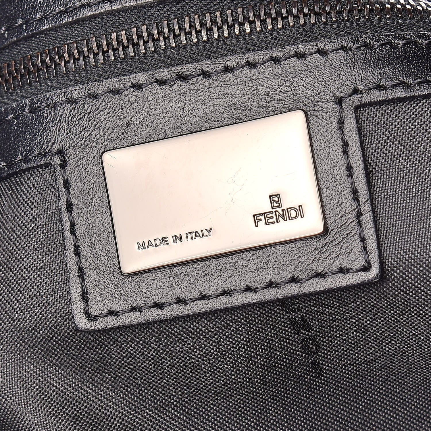 Fendi Zucchino Mama Baguette Black 8 of 10