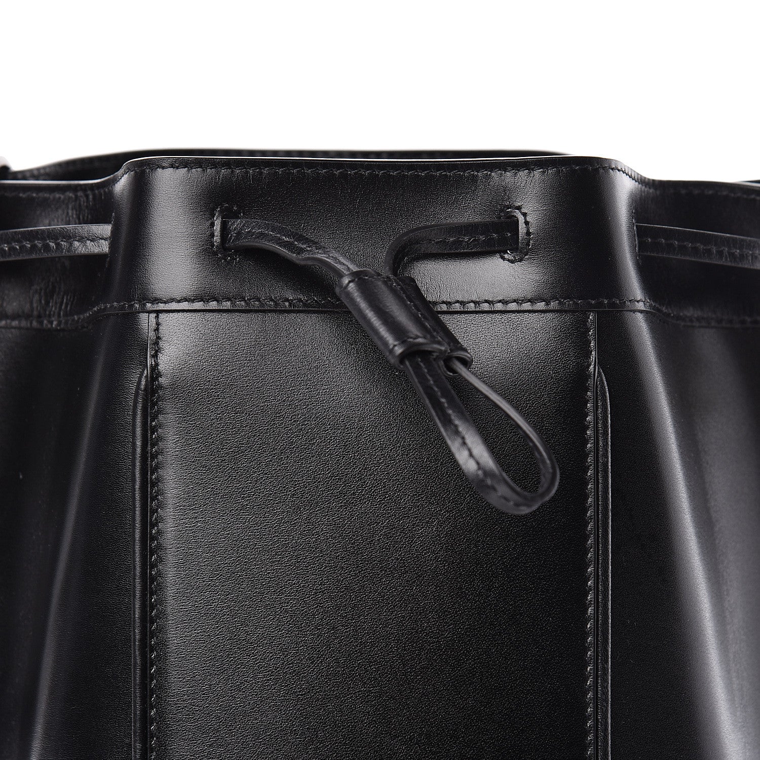 Saint Laurent Smooth Calfskin Medium Talitha Bucket Bag Black 8 of 10