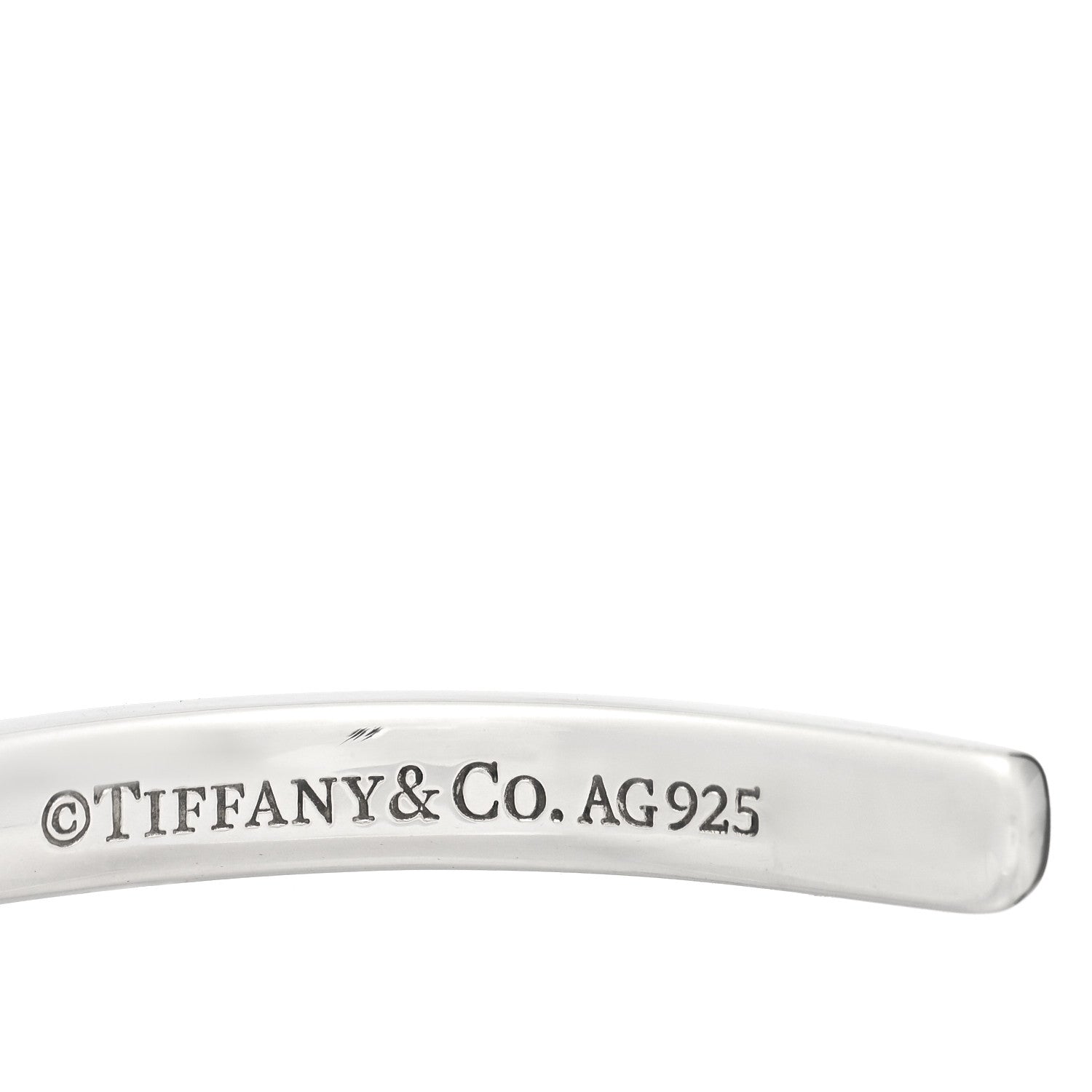 Tiffany Sterling Silver Narrow 1837 Cuff Bracelet 3 of 3
