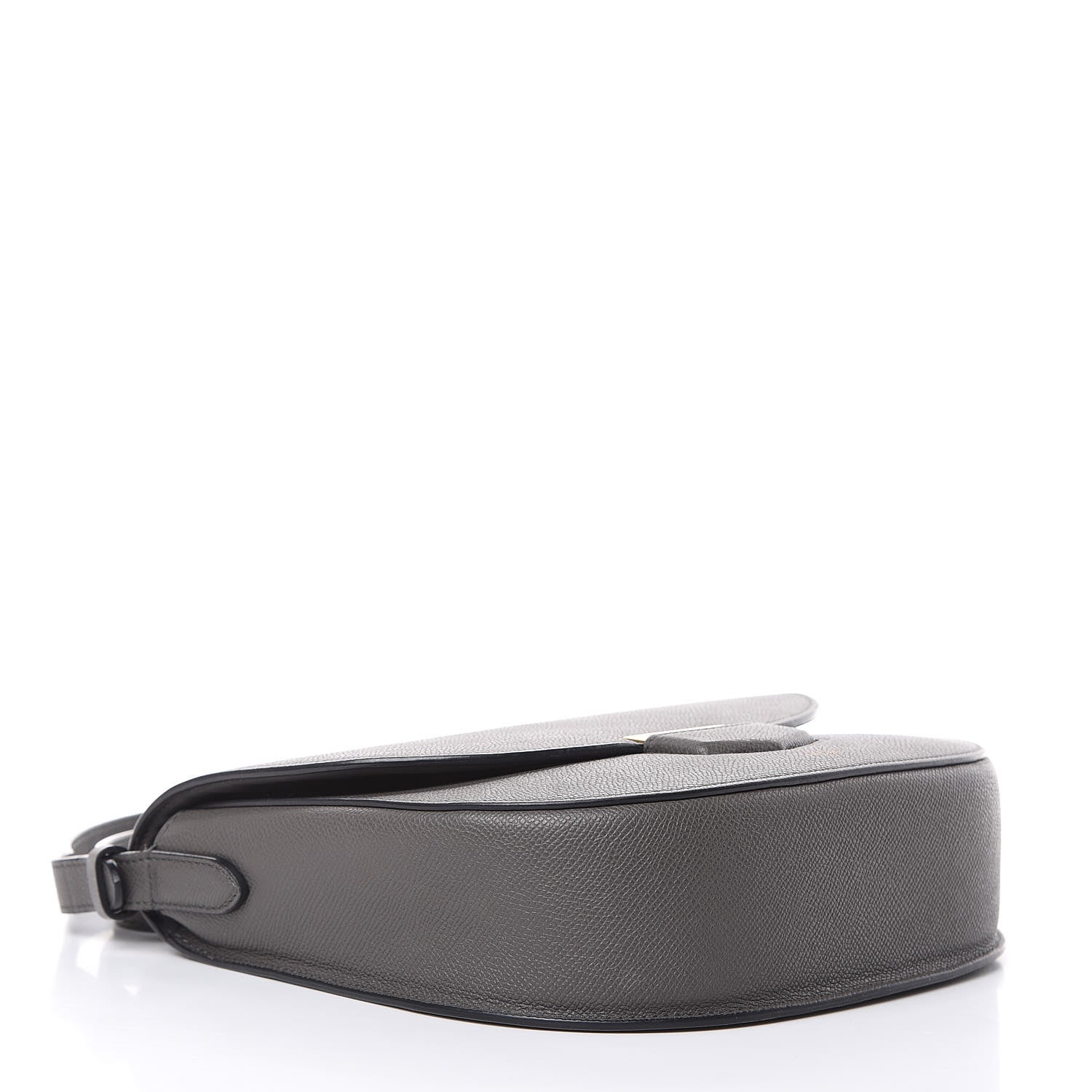 Celine Grained Calfskin Medium Trotteur Taupe 4 of 15