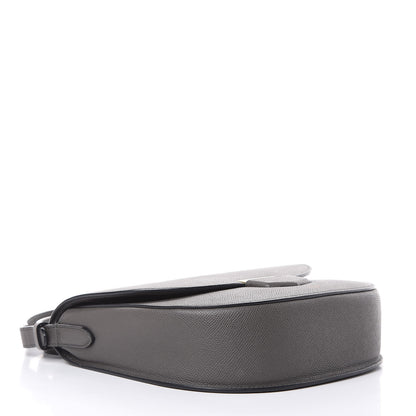 Celine Grained Calfskin Medium Trotteur Taupe 4 of 15