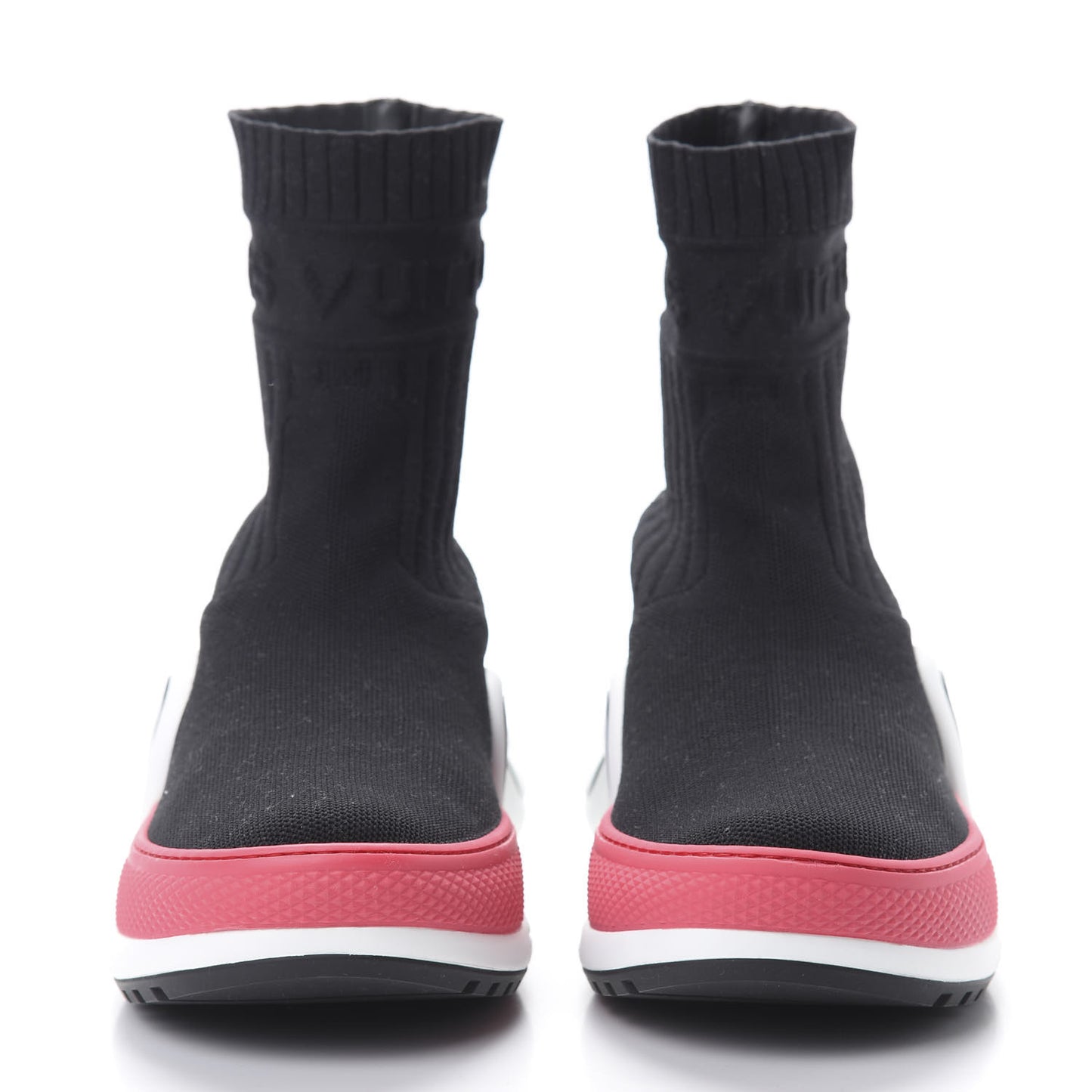 Stretch Textile LV Archlight Sneaker Boots 38 Fuchsia Black