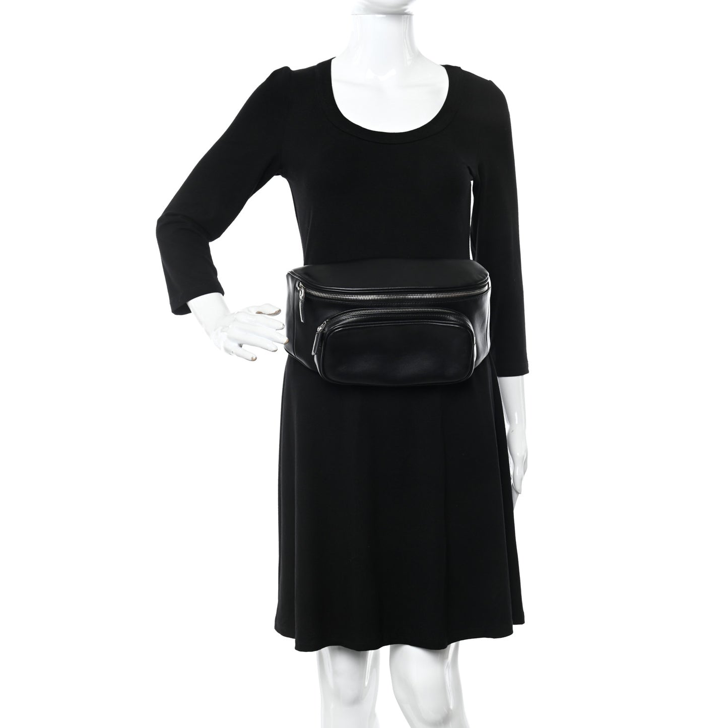 Calfskin Belt Bag Black