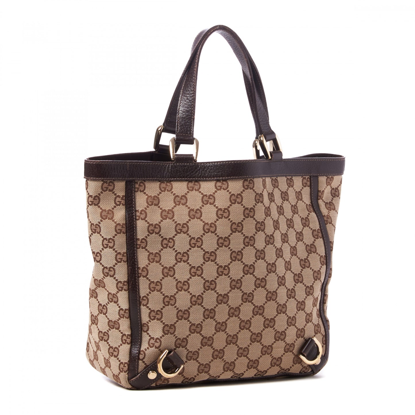 Monogram Small Abbey Tote Dark Brown